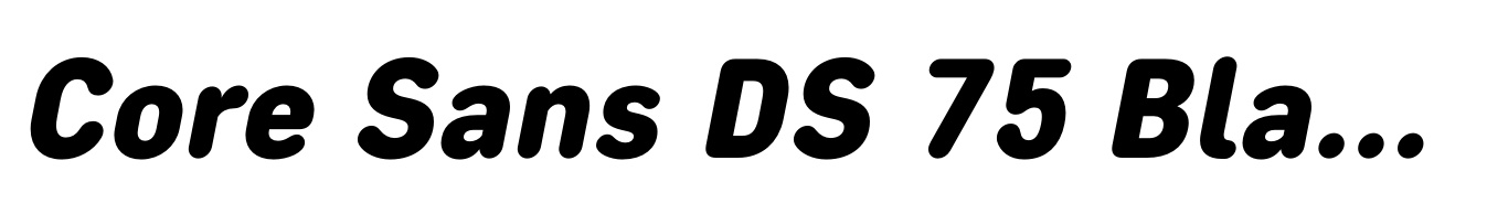 Core Sans DS 75 Black Italic